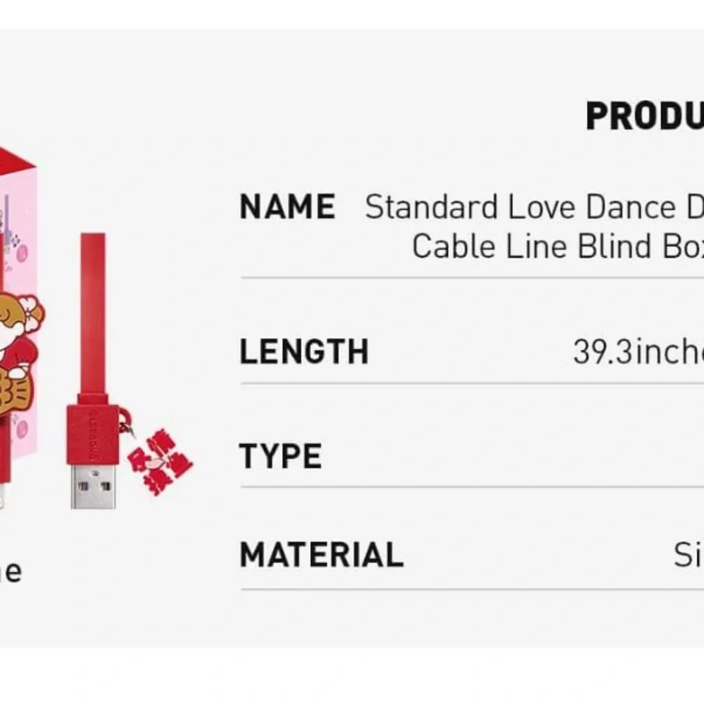 Iphone cable POP MART blind box.